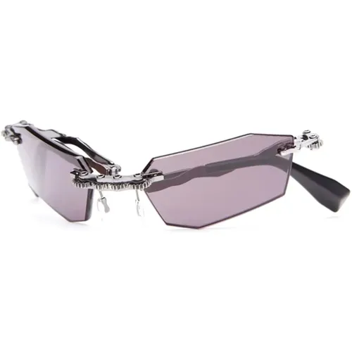 Grey Sunglasses for Women , female, Sizes: 52 MM - Kuboraum - Modalova