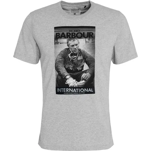 Steve McQueen Mount T-Shirt Grau Marl - Barbour - Modalova