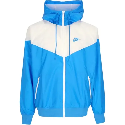 Sportswear Windrunner Kapuzenjacke Blau/Weiß - Nike - Modalova