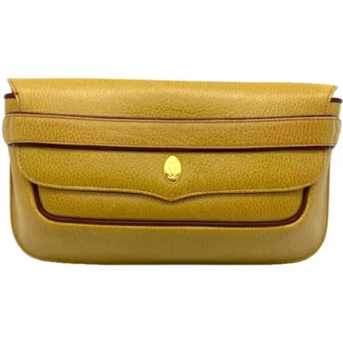 Pre-owned Leather clutches , female, Sizes: ONE SIZE - Cartier Vintage - Modalova