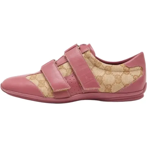 Pre-owned Canvas sneakers , female, Sizes: 2 UK - Gucci Vintage - Modalova