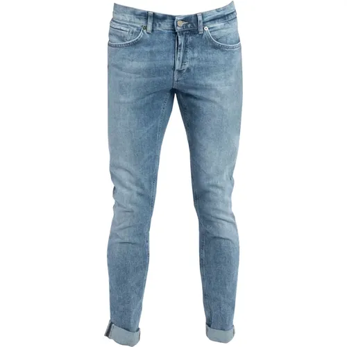 Blaue Skinny Fit Jeans , Herren, Größe: W36 - Dondup - Modalova
