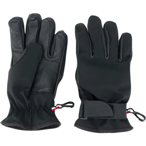 Groble Leder Polyester Handschuhe - Moncler - Modalova