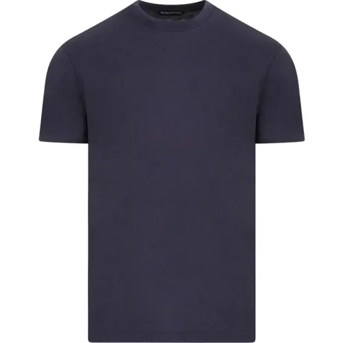 Crew Neck T-Shirt , male, Sizes: L, M - Tom Ford - Modalova