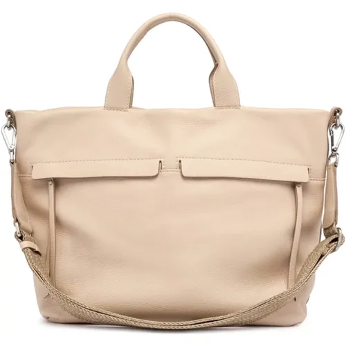 Soft Leather Summer Bag with Adjustable Strap , female, Sizes: ONE SIZE - Gianni Chiarini - Modalova