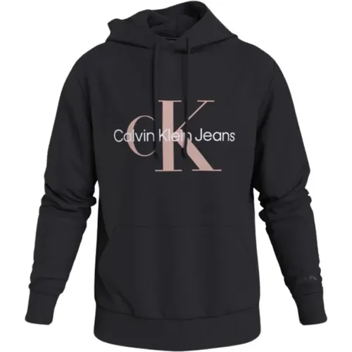 Monologo Regular Hoodie Logo , male, Sizes: S, 2XS, M, XS, XL, L - Calvin Klein - Modalova