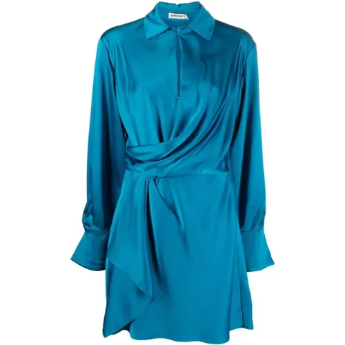 Talit draped front mini dress , female, Sizes: XS, XL - Simkhai - Modalova