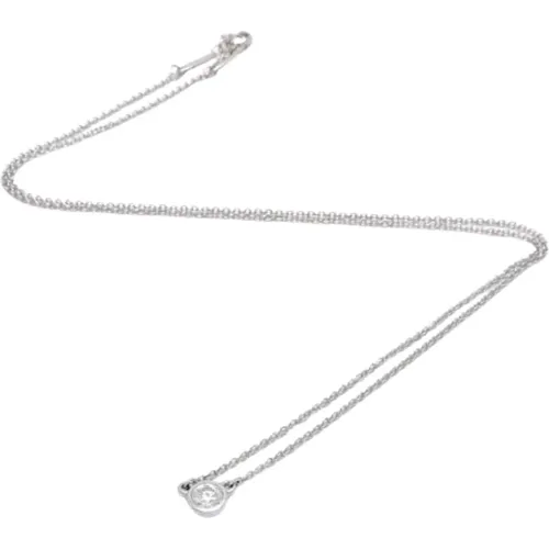 Pre-owned Platinum necklaces , female, Sizes: ONE SIZE - Tiffany & Co. Pre-owned - Modalova