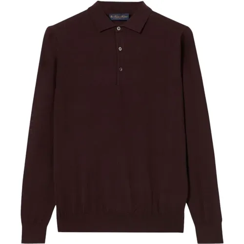 Merinowoll-Polopullover , Herren, Größe: XL - Brooks Brothers - Modalova