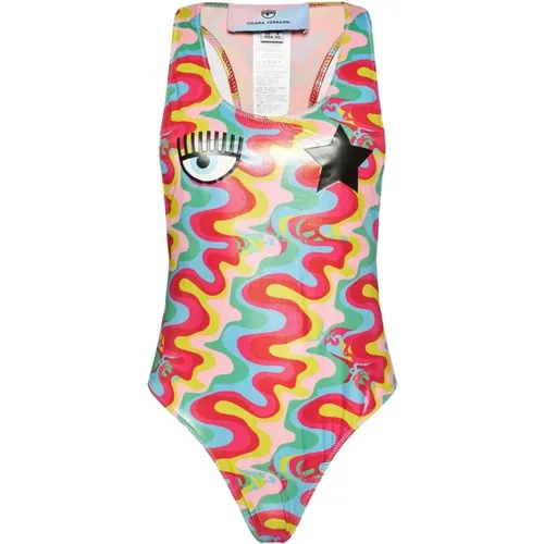 Einteiliger Badeanzug , Damen, Größe: M - Chiara Ferragni Collection - Modalova