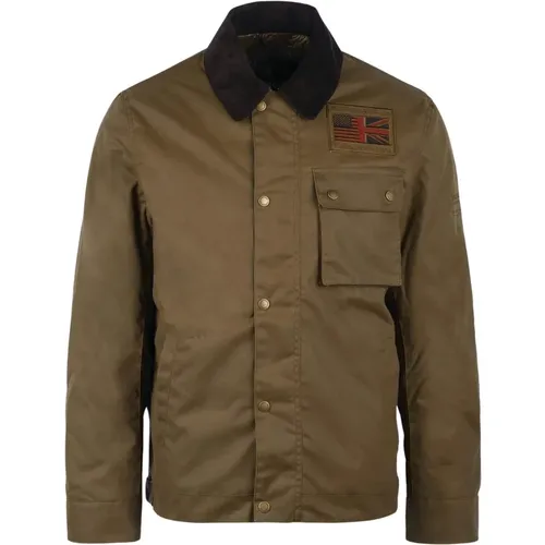 Steve McQueen Workers Wax Jacket , male, Sizes: L - Barbour - Modalova