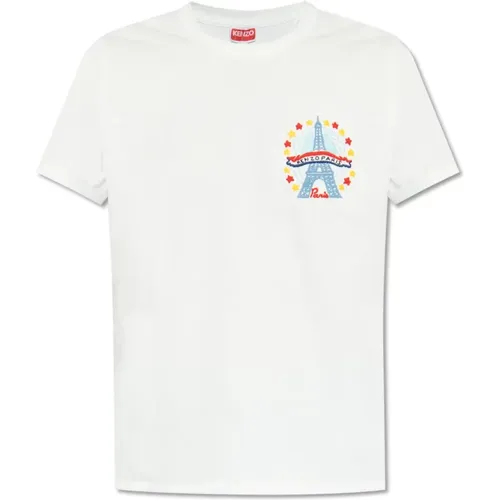 T-Shirt mit Logo , Herren, Größe: M - Kenzo - Modalova