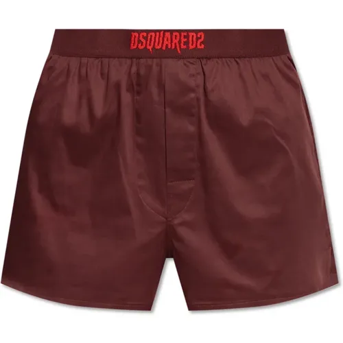 Cotton Boxer Shorts , female, Sizes: M, XL, S, L - Dsquared2 - Modalova