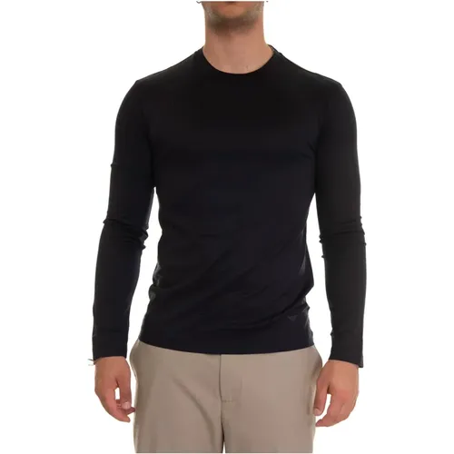 Slim Fit Long Sleeve T-Shirt , male, Sizes: 3XL, 2XL - Emporio Armani - Modalova