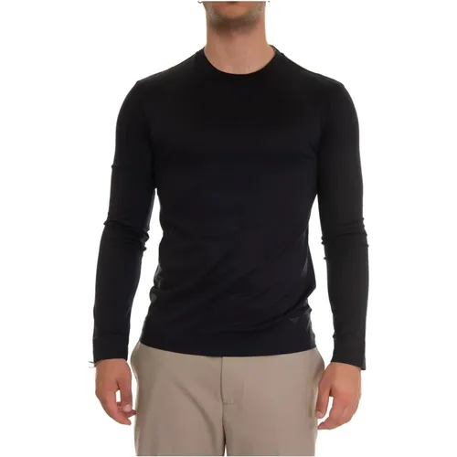 Slim Fit Long Sleeve T-Shirt , male, Sizes: XL, 3XL, M, 2XL - Emporio Armani - Modalova