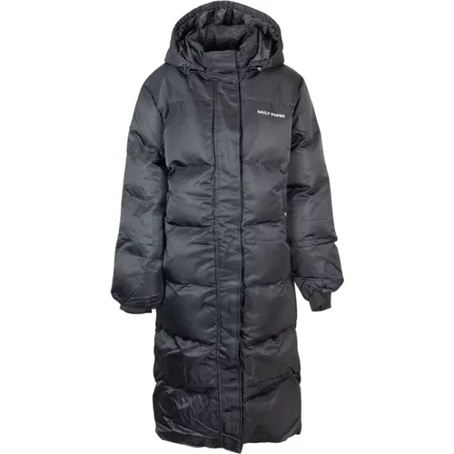 Schwarze All Mountain Daunenjacke , Damen, Größe: L - Daily Paper - Modalova