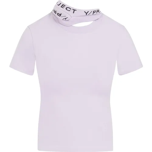 Triple Collar Fitted T-shirt , female, Sizes: S, XS - Y/Project - Modalova