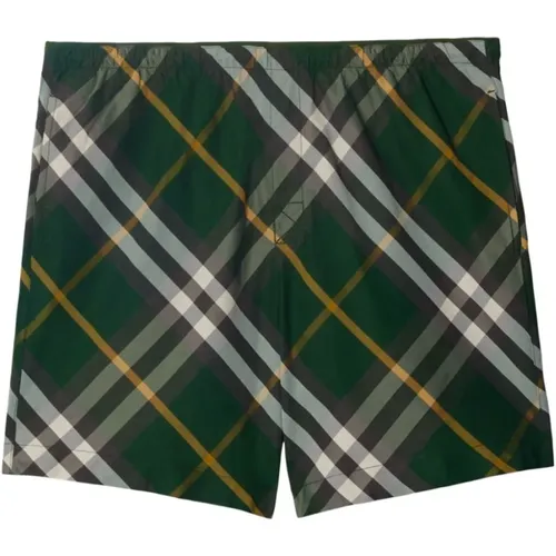 Check Pattern Twill Weave Shorts , male, Sizes: M, L, S - Burberry - Modalova