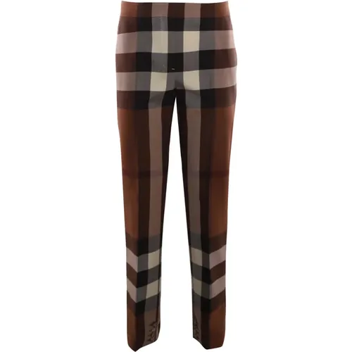 Stylish Wool Chinos , female, Sizes: 2XS, M - Burberry - Modalova