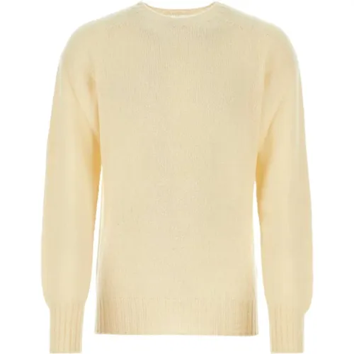 Cool Ivory Wool Sweater , Herren, Größe: L - Howlin' - Modalova