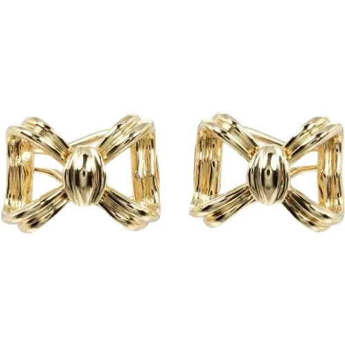 Pre-owned Gold earrings , female, Sizes: ONE SIZE - Tiffany & Co. Pre-owned - Modalova