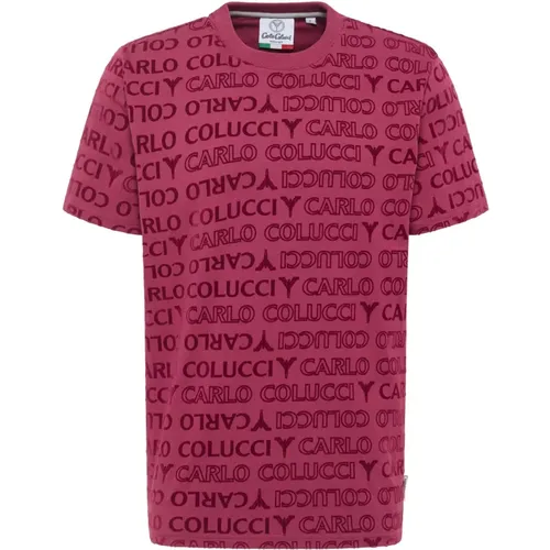 Stylish T-Shirt for Men and Women , male, Sizes: XL, 2XL, L, M, S, 3XL - carlo colucci - Modalova