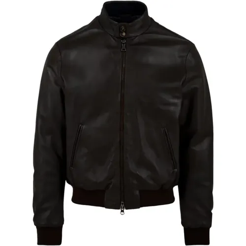 Elvis Leather Coat , male, Sizes: XL, L, 2XL - The Jack Leathers - Modalova