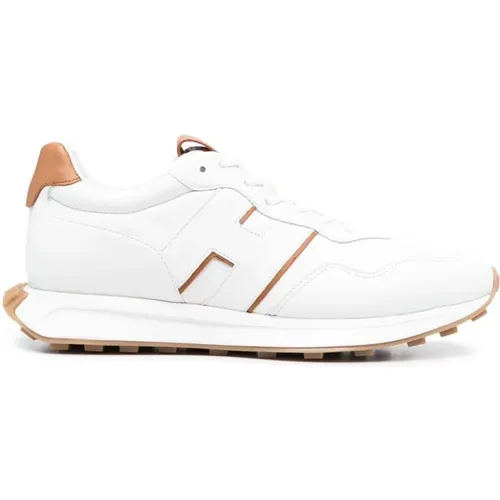 Weiße Sneakers mit Kontrast-Details - Hogan - Modalova