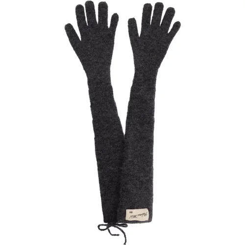 Panther Wolle Logo Patch Handschuhe - PALOMA WOOL - Modalova