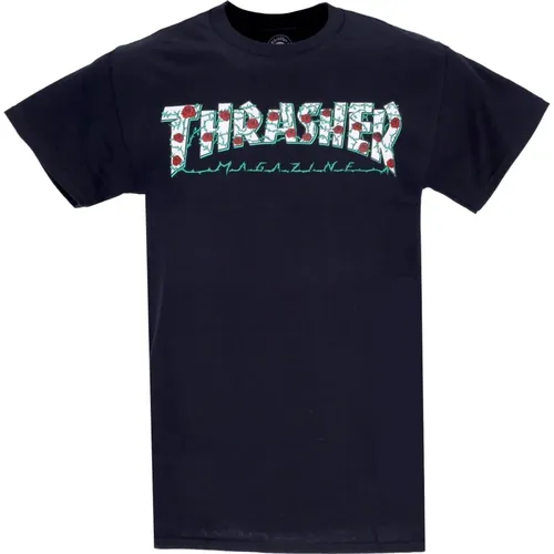 Schwarzes Roses Tee Herren T-Shirt - Thrasher - Modalova