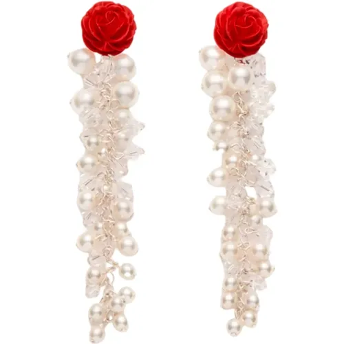 Rose Blossom Earrings , female, Sizes: ONE SIZE - Magda Butrym - Modalova