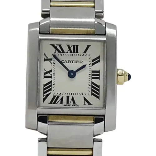 Pre-owned Stainless Steel watches , female, Sizes: ONE SIZE - Cartier Vintage - Modalova