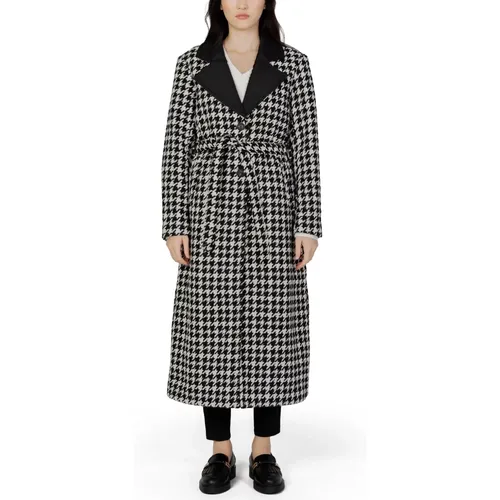 Hundezahn Mantel für Damen , Damen, Größe: M - Only - Modalova