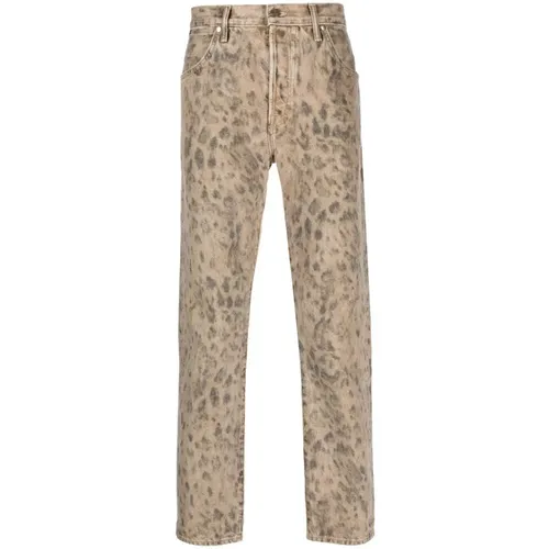 Leopard-Print Jeans , Herren, Größe: W30 - Tom Ford - Modalova