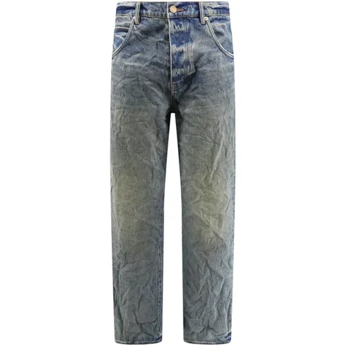 Wide Leg Baggy Fit Jeans , male, Sizes: W31, W32, W34, W33 - Purple Brand - Modalova