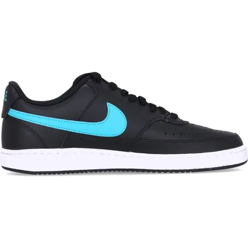 Niedriger Court Vision Sneaker Schwarz/Weiß , Herren, Größe: 42 EU - Nike - Modalova