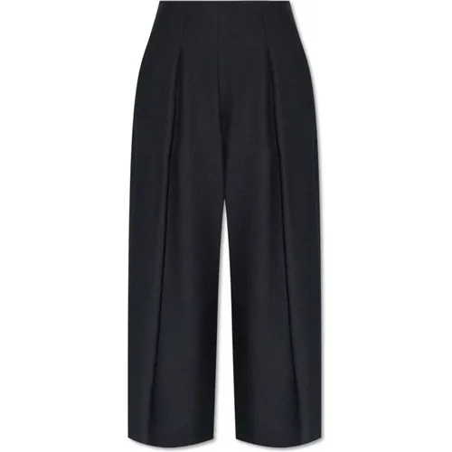 Wide leg trousers , female, Sizes: L, M, XL - Emporio Armani - Modalova