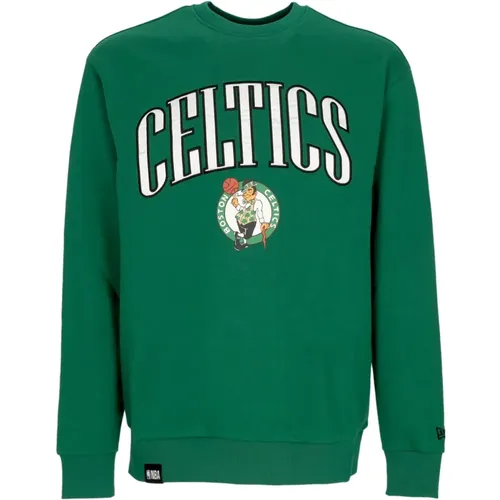 Boston Celtics Grafik Crewneck Sweatshirt , Herren, Größe: L - new era - Modalova