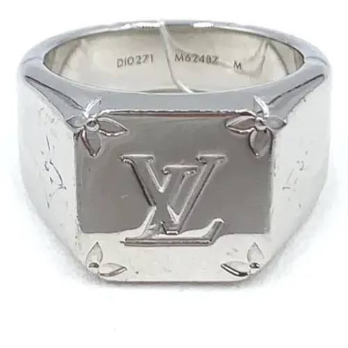 Pre-owned Silver rings , female, Sizes: ONE SIZE - Louis Vuitton Vintage - Modalova