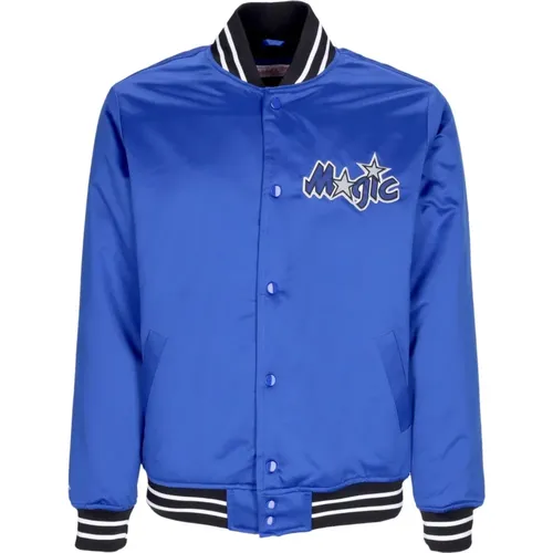 Orlando Magic Bomber Jacket NBA Team Colors , male, Sizes: XL - Mitchell & Ness - Modalova