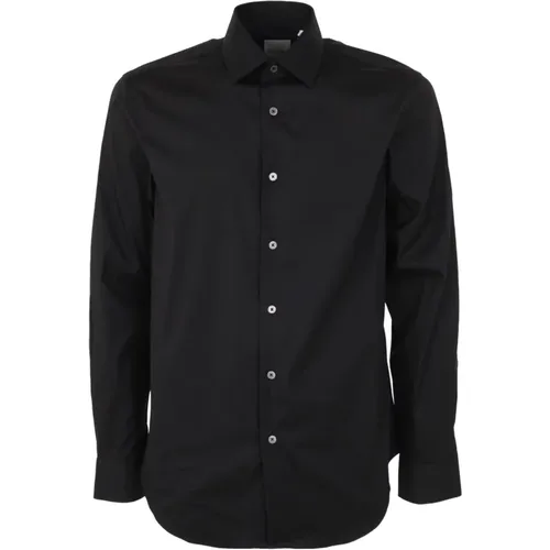 Schwarzes maßgeschneidertes Hemd,Tailliertes Hemd - Hellblau,Moderne taillierte Hemd - PS By Paul Smith - Modalova