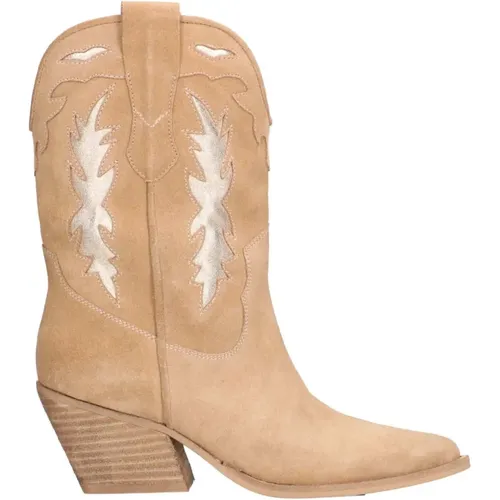 Western Cappuccino Cowboy Stiefel - la strada - Modalova