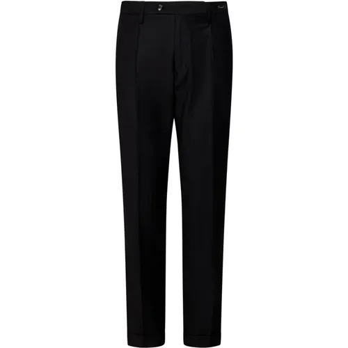 Wool Slim Fit Trousers , male, Sizes: W34, W36, W32, W35, W31, W40, W38, W33 - Michael Coal - Modalova