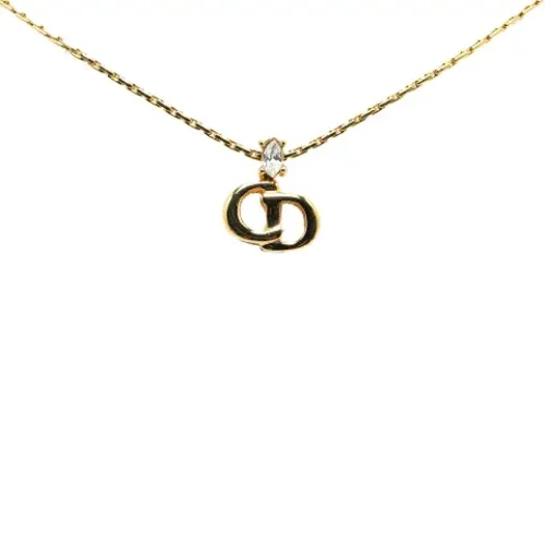 Pre-owned Metal necklaces , female, Sizes: ONE SIZE - Dior Vintage - Modalova