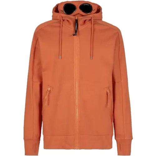 Diagonal Fleece Goggle Hoodie , Herren, Größe: S - C.P. Company - Modalova