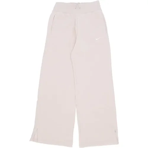 Wide-leg Fleece Tracksuit Pants , female, Sizes: M - Nike - Modalova