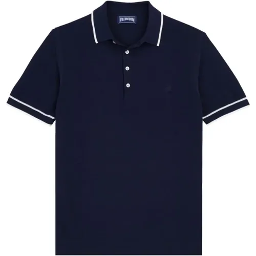 Herren Baumwoll Polo Shirt Leicht , Herren, Größe: L - Vilebrequin - Modalova