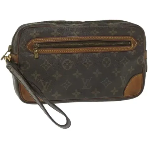 Pre-owned Canvas clutches , female, Sizes: ONE SIZE - Louis Vuitton Vintage - Modalova