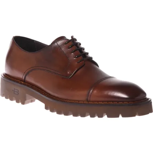 Lace-ups in leather , Herren, Größe: 43 EU - Baldinini - Modalova