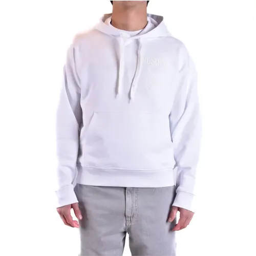 Weiße Ss23 Kapuzenpullover für Männer , Herren, Größe: M - Moschino - Modalova